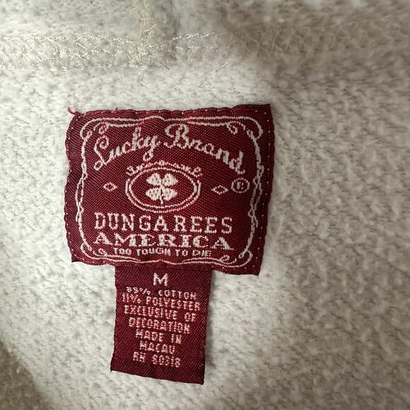 Not for sale Vintage Lucky Brand Y2K Embroidered Hoodie. Cream with - Picture 3 of 7